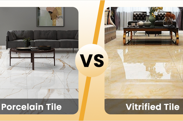 Vitrified Tiles vs Porcelain Tiles