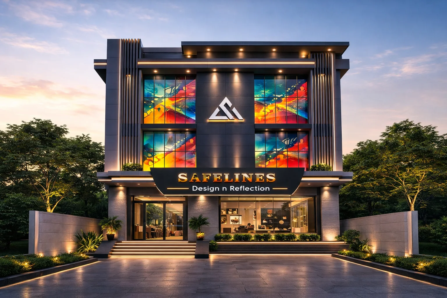 SafeLines showroom walkthrough video